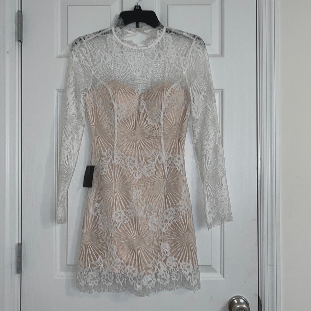 White lace dress
